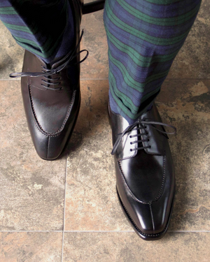 Norwegian Black Split Toe Derby Shoe
