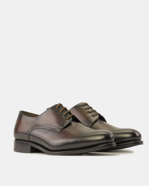 Marco Derby in Dark Brown Calf - 675
