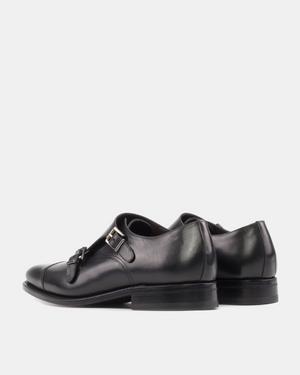 Outlet - Black Double Monk Strap