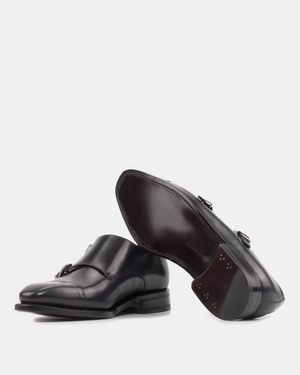 Outlet - Black Double Monk Strap