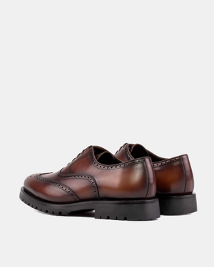 Outlet - Brown Full Brogue Oxford