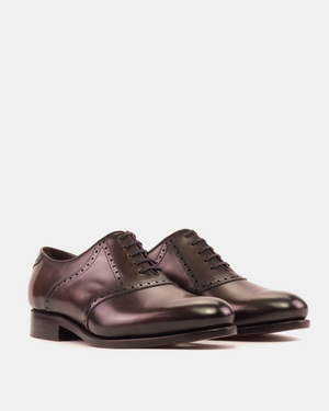 Outlet - Burgundy Saddle Oxford