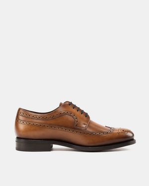 Outlet - Cognac Calf Longwing Blucher