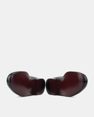 Blue Patent and Red Belgian Loafer