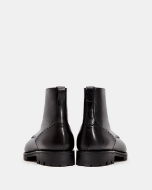 Black Alcazar Cap Toe Boot