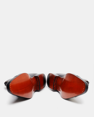 Black Balmoral Brogue Boot