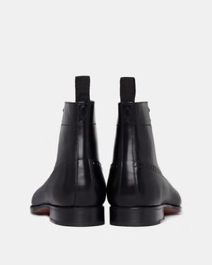 Black Balmoral Brogue Boot