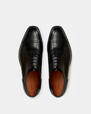 Black Brogue Lightweight Dress Shoe