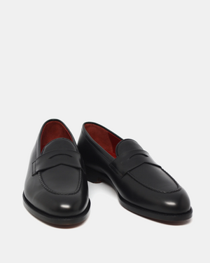 Black Calf Leather Penny Loafer