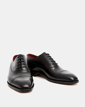 Black Balmoral Oxford Shoe