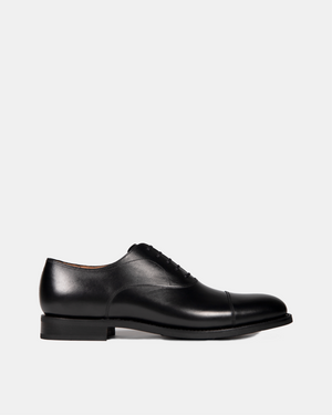Black Oxford Dress Shoe with Rubber Soles