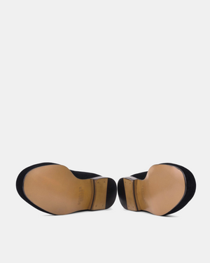 Black Velvet Slippers Skull