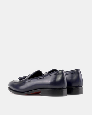 Outlet - Navy Tassel Loafer