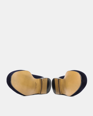 Blue Velvet Slippers