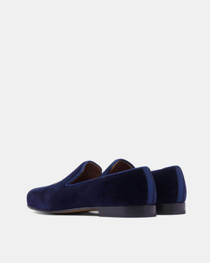 Blue Velvet Slippers Palms