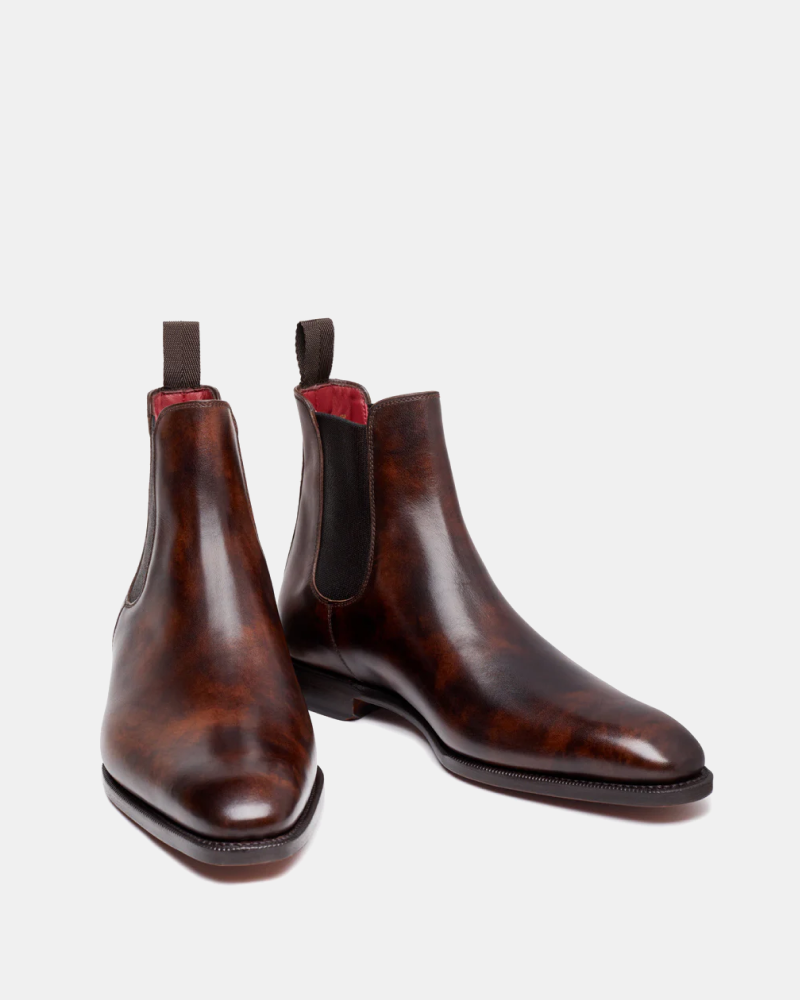 Museum Brown Leather Chelsea Boot