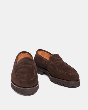 Brown Suede Lightweight Penny Loafer