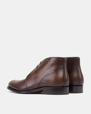 Brown Chukka with Half-Rubber Soles - 675