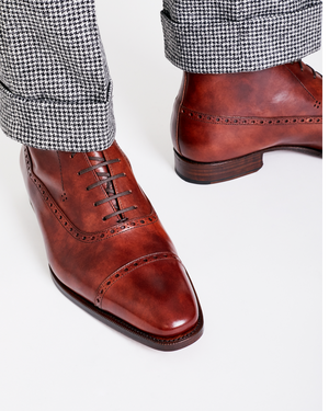 Museum Cognac Balmoral Brogue Boot