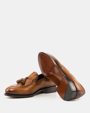Outlet - Tassel Loafer in Cognac