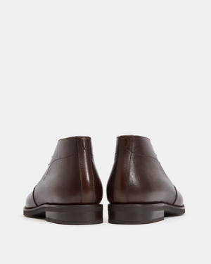 Dark Brown Grain Leather Chukka Boot