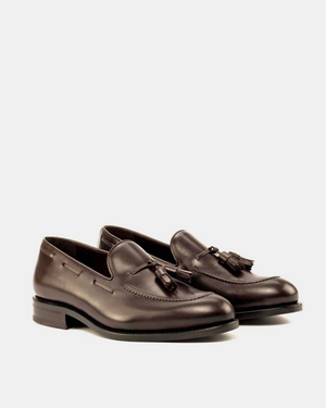 Thomas Dark Brown Tassel Loafer - 675