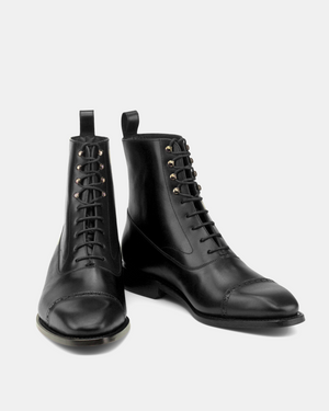 Guillaume Black Calf Balmoral Boot - 722