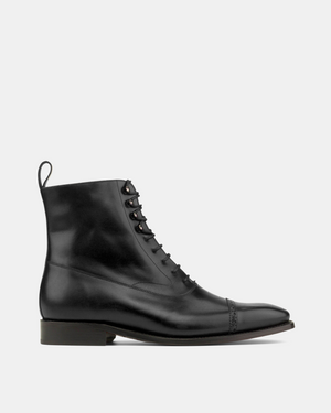 Guillaume Black Calf Balmoral Boot - 722