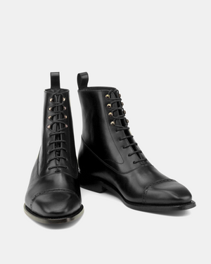 Guillaume Black Calf Balmoral Boot - 722