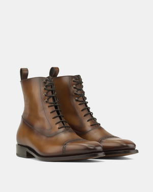 Guillaume Cognac Calf Balmoral Boot - 722