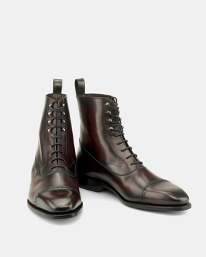 Guillaume Museum Oxblood Patina Balmoral Boot - 722