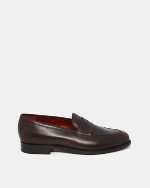 Museum Brown Leather Penny Loafer