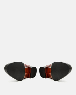 Museum Cognac Cap Toe Oxford with Rubber Half Soles