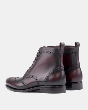 John Oxblood Wingtip Brogue Boot - 675