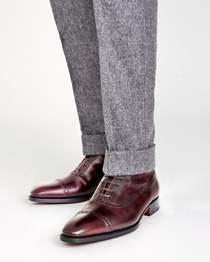 Museum Oxblood Balmoral Brogue Boot