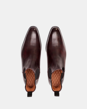 Museum Oxblood Leather Chelsea Boot