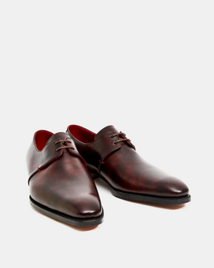 Museum Oxblood Leather Derby Dress Shoe