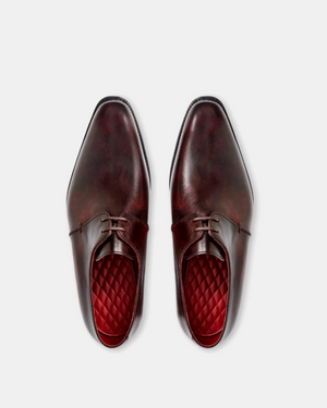 Museum Oxblood Leather Derby Dress Shoe