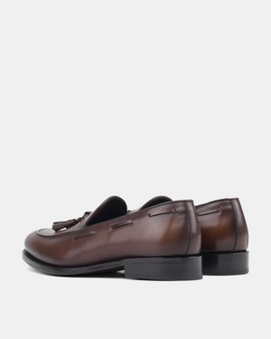 Thomas Brown Calf Tassel Loafer - 675