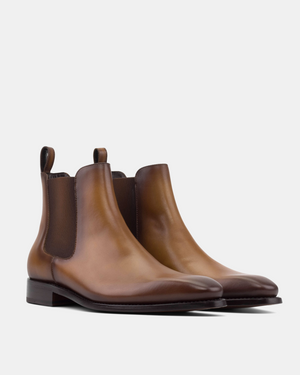 Outlet - Tobacco Chelsea Boot Half-Rubber Soles