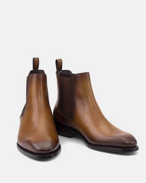 Outlet - Tobacco Chelsea Boot Half-Rubber Soles