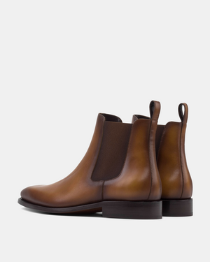 Outlet - Tobacco Chelsea Boot Half-Rubber Soles