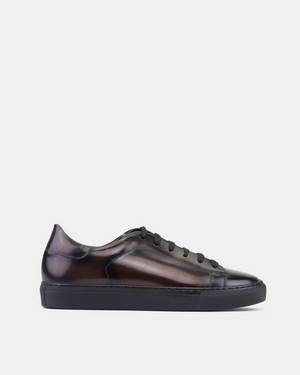 Dark Brown Dress Sneaker in Black Soles