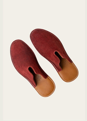 Mr. Grumpy Leather Slippers