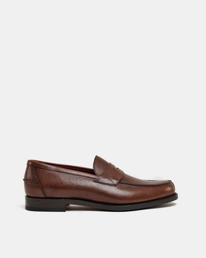Brown Grain Penny Loafer