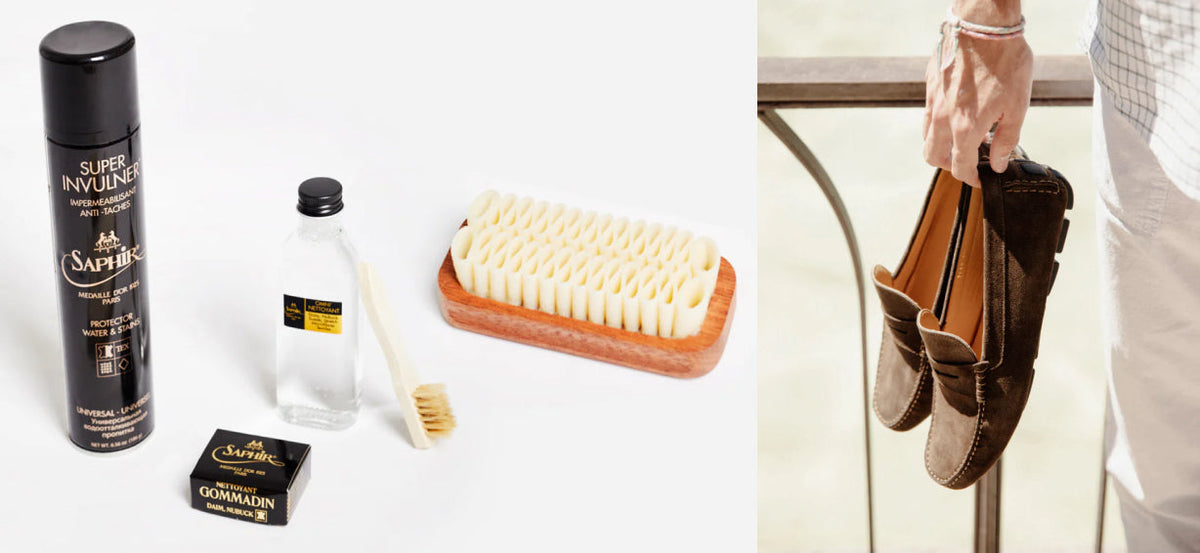 how to clean suede products