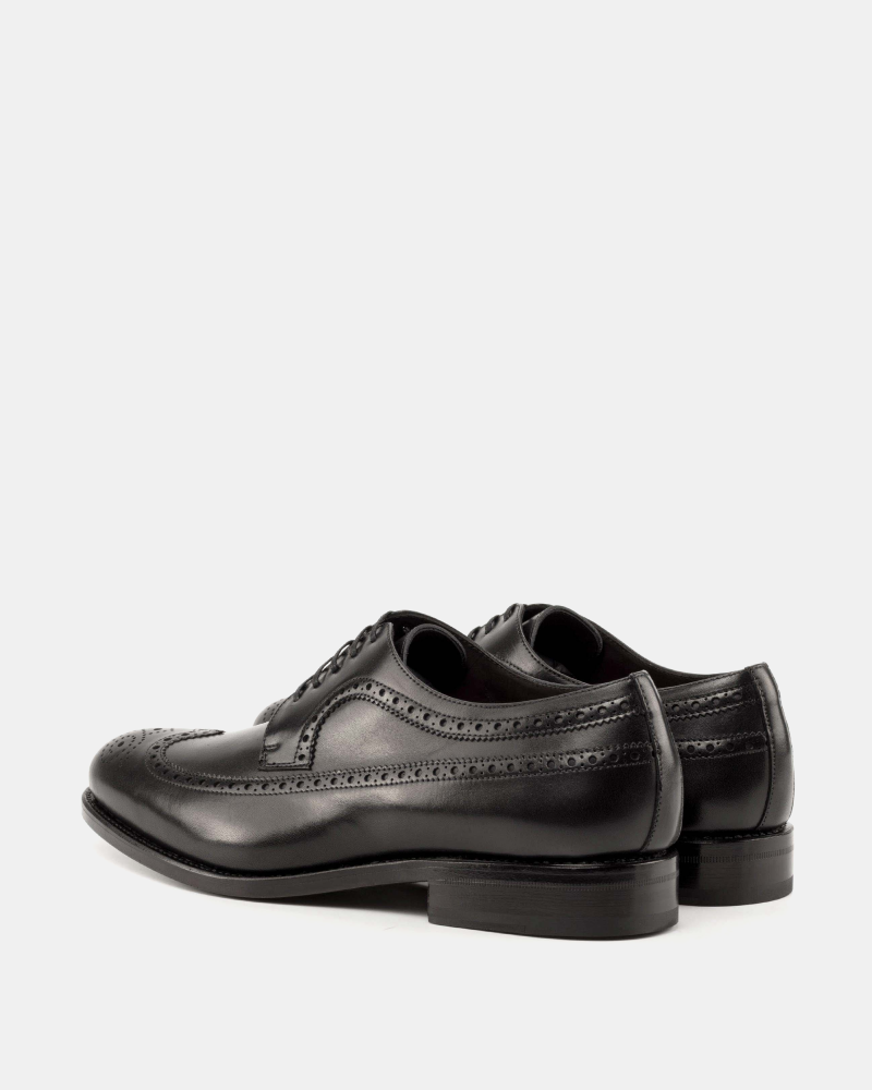 Alex Black Calf Wingtip Derby - 675