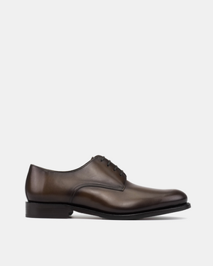 Marco Derby in Dark Brown Calf with Half-Rubber Soles - 675
