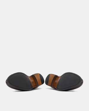 Marco Derby in Dark Brown Calf with Half-Rubber Soles - 675