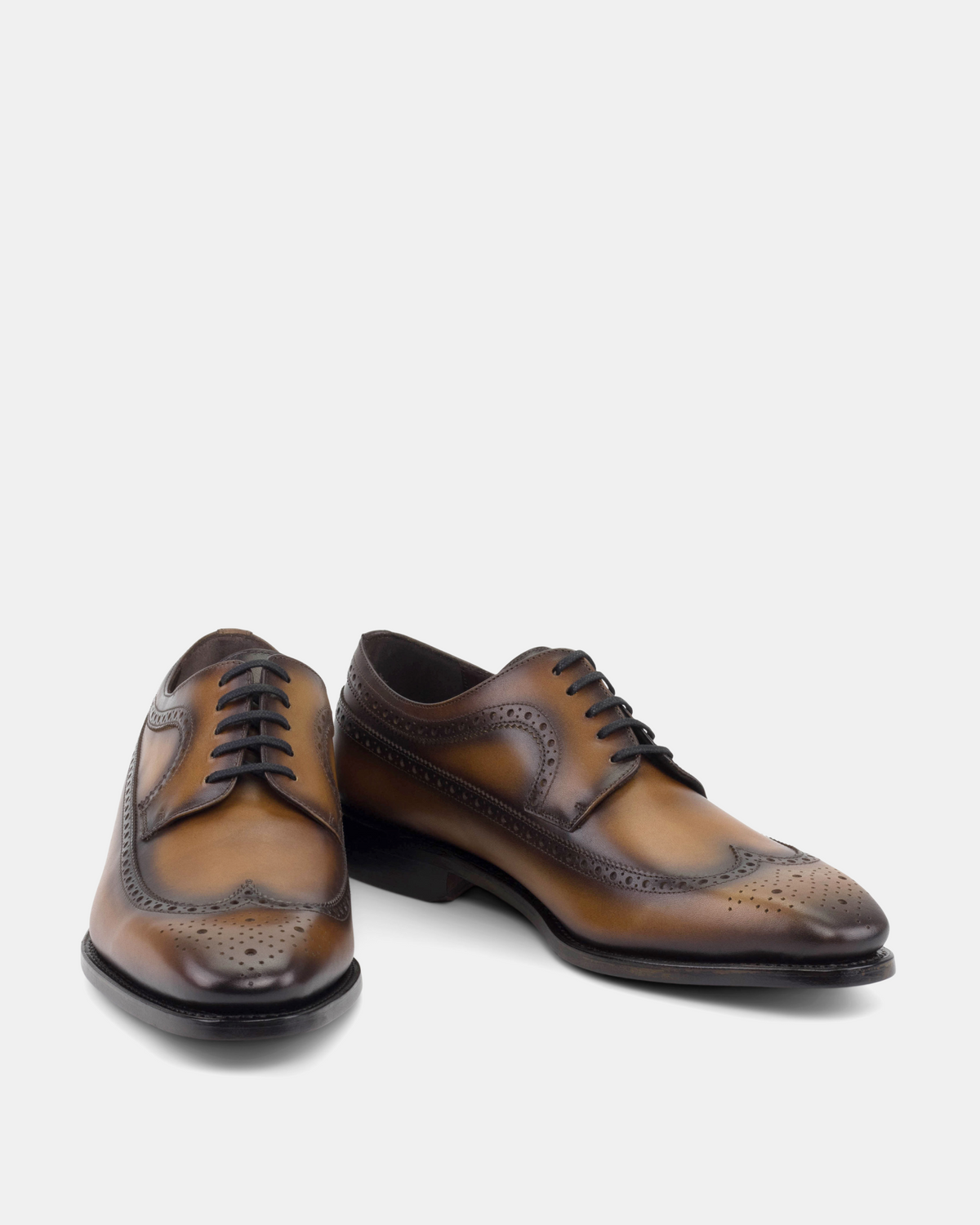 Alex Tobacco Wingtip Derby Shoe - 722